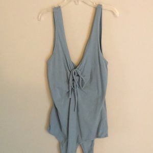 Green tank body suit